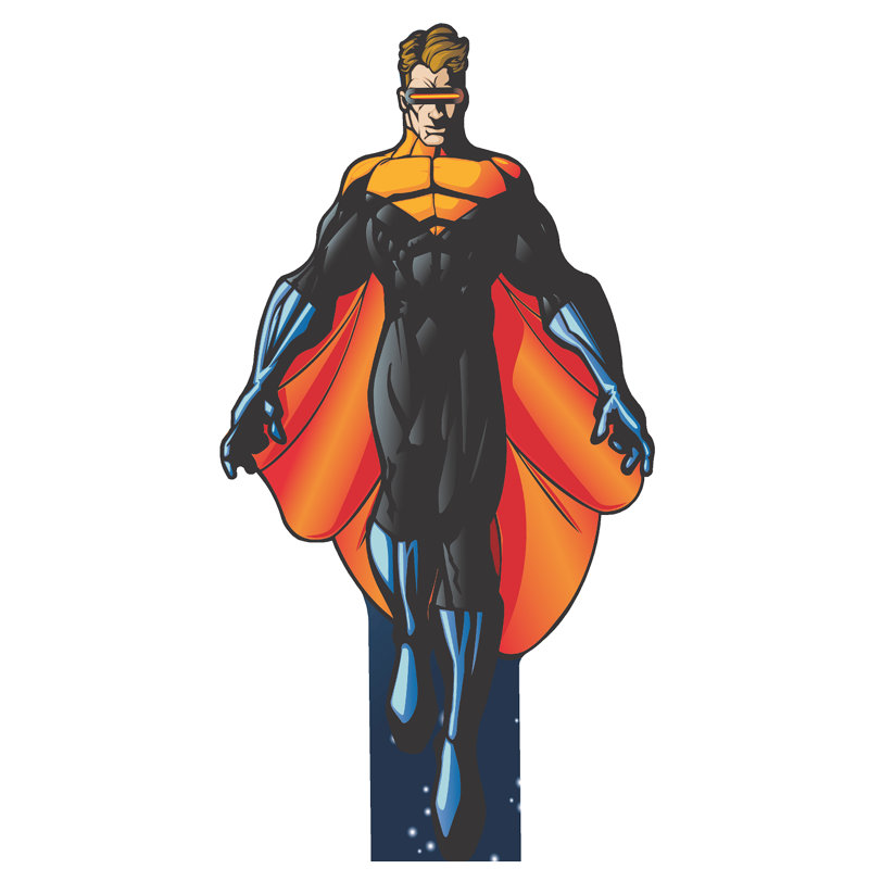 Mega Mutant Men Man Optic Blast Superhero Carton Standup