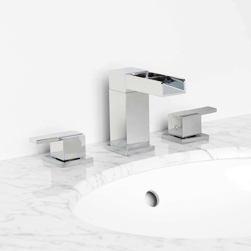 Widespread 2-handle Bathroom Faucet, Chrome