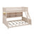 Bunk Bed With Integrated Shelving, Customizable Lights And Ventilated Panel-653815943-653815963