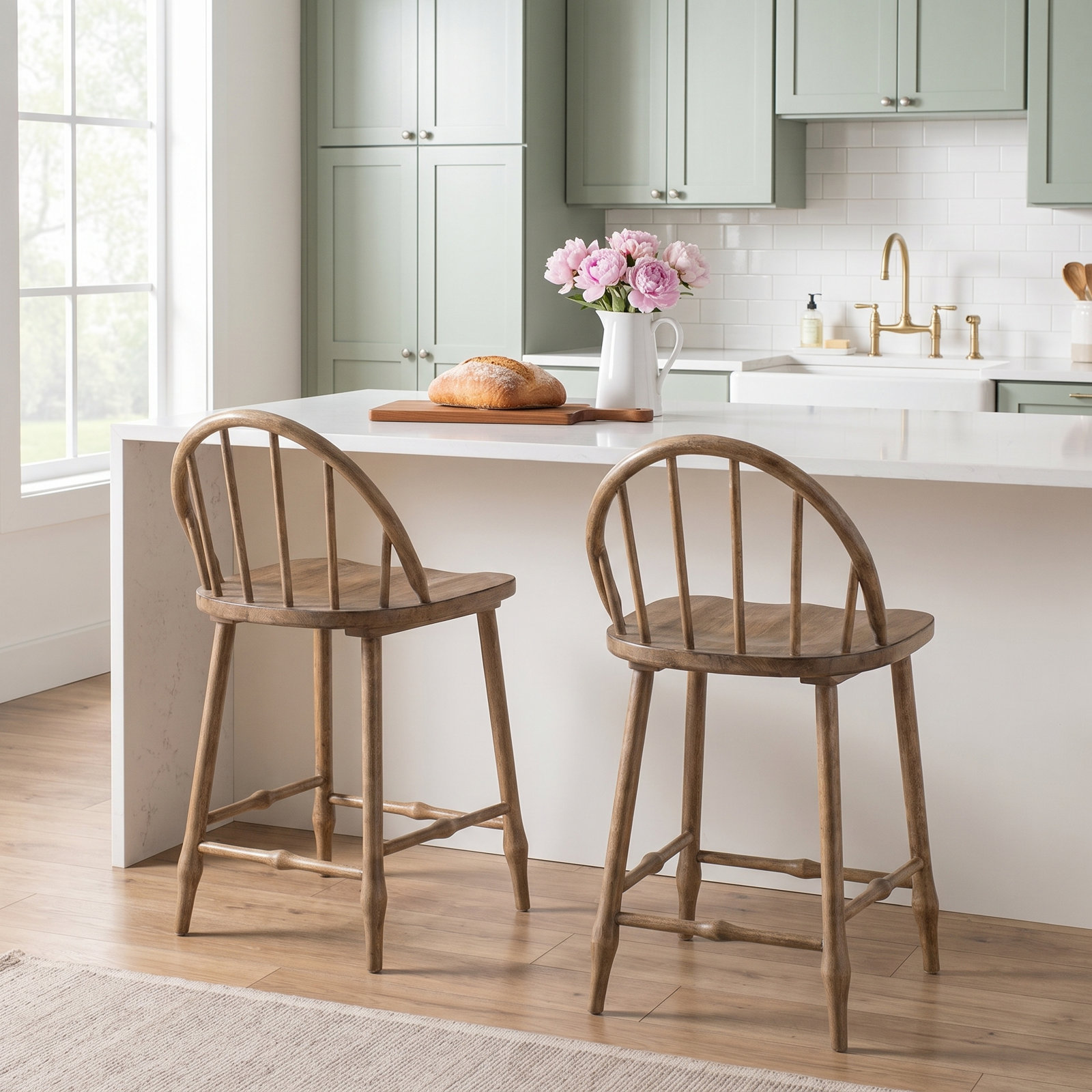 Country Living 24" Bar Stool, Brown