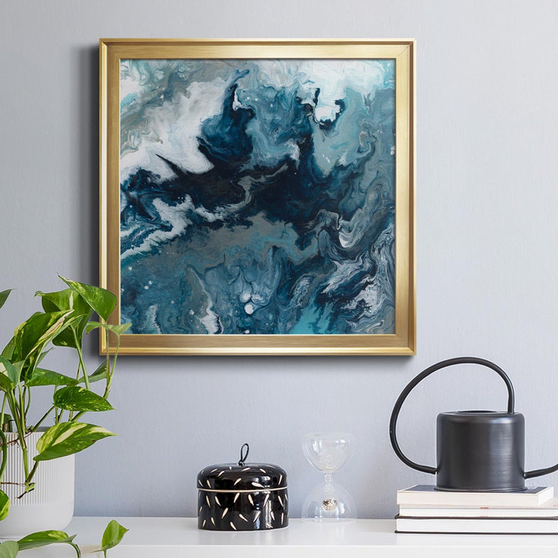 " Topaz Dream I " Painting Print, Silver, 24" H x 24" W x 1" D
