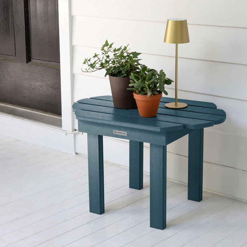 Table d'appoint en plastique Anette, Bleu Nantucket