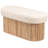 Aguirre White Bouclé Storage Bench