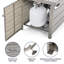 Foyer au gaz en aluminium 4800 pouces Btu Gracie Oaks (gris)