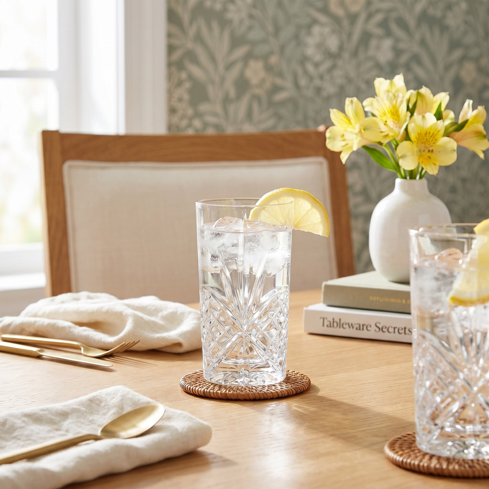 Dublin Crystal Highball Glass, Clear