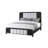 Black and White Queen Bed