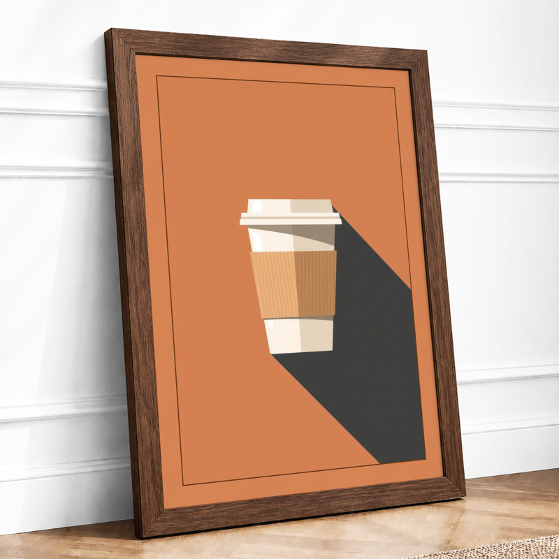 Morning Coffee Ritual Modern - Print, Walnut, A3 - 42.0 x 29.7 cm