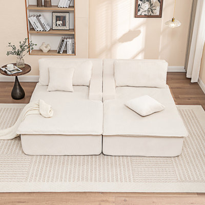 Chaise longue, canapé-lit rembourré, canapé-lit surdimensionné