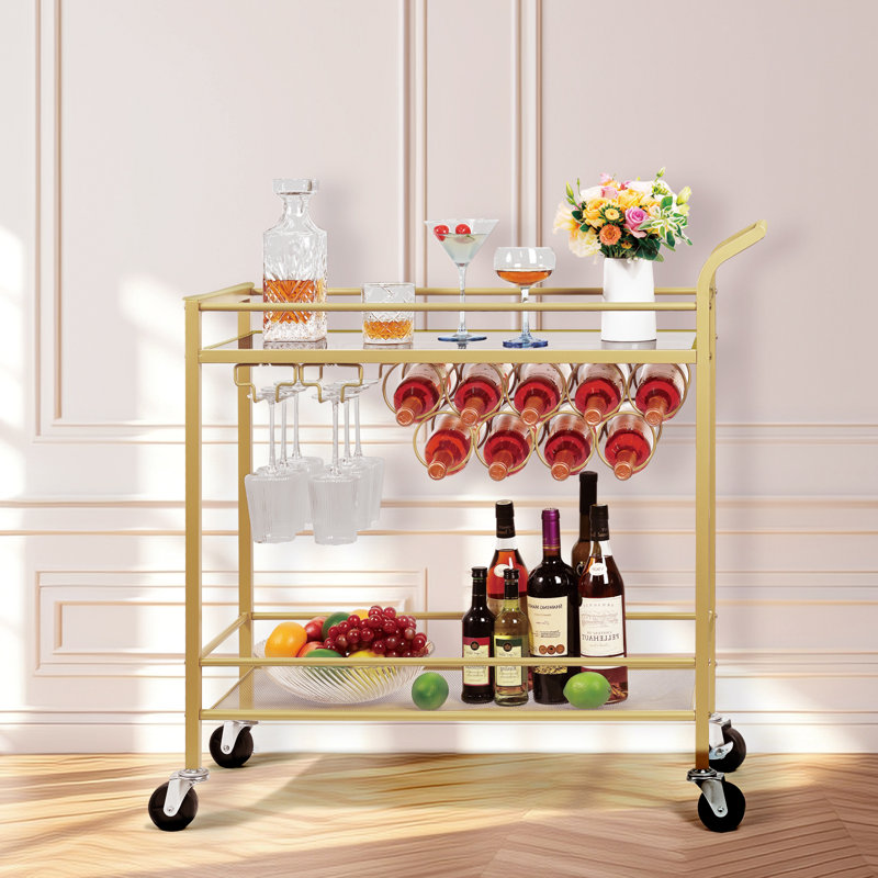 Xara Metal Bar Cart