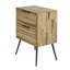 45cm W Steel Bedside Table
