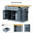 53inch Large Kitchen Island with Drop Leaf,Power Outlet,Door Internal Storage Rack,Rolling Kitchen Cart on 5 Wheels with 5 Open Side Racks for Kitchen(Two Packages)(Stools not included)-2009995988