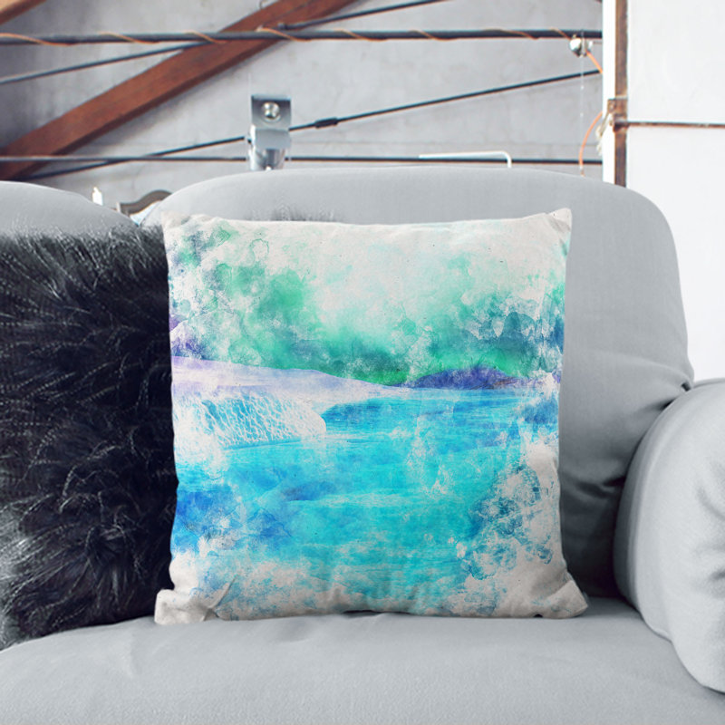 Square Cushion, Black, 55cm H x 55cm W x 20cm D
