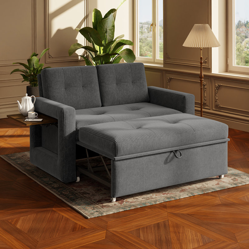 2 Seater Corduroy Sofa Bed