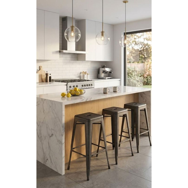 Tabouret de comptoir Arca, Gris foncé, 2