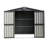 167 Cu.Ft Large Capacity Outdoor Storage Shed - 6.5x4.1ft Galvanized Steel Tool Shed with Lockable Double Doors & Vented Roof