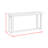 Jocelyn Sofa Table in Brushed White