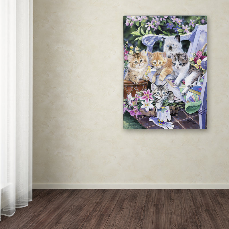 « purfect jardinage copains », impression sur toile tendue, H 32 po x l 24 po x P 2 po