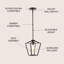 Jocelynn 1 - Light Oil Rubbed Bronze Lantern Pendant