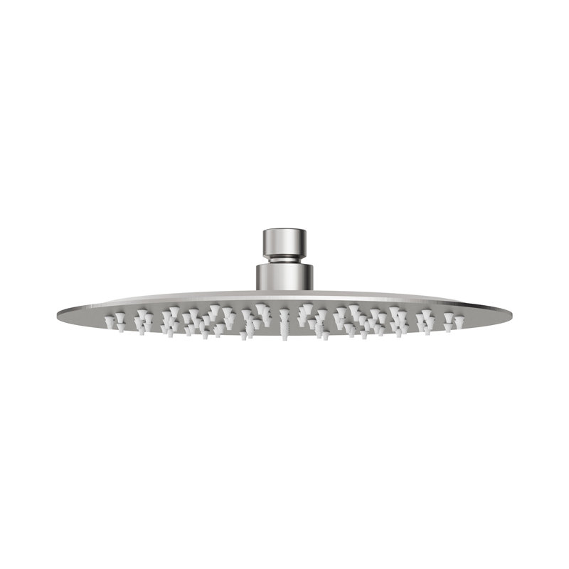 10-Inch Round Single-Function Shower Head, Brushed Nickel