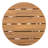 Round Coffee Table Of Wood With Finish For Outdoor Backyard And Garden - Versatile Placement, Low Maintenance Side Look, Poolside Lounge Areas High Capacity, 15.56 Inch Surface-534394341-534394330
