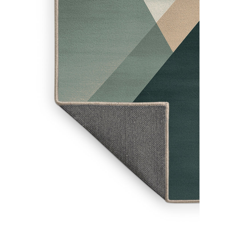 Tapis moelleux moelleux scandinave à motif géométrique beige - reliure beige, 6 X 9