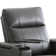 Ryun 33.1'' Wide Contemporary Breathable Leather Power Recliner with Arm Table and Cup holder