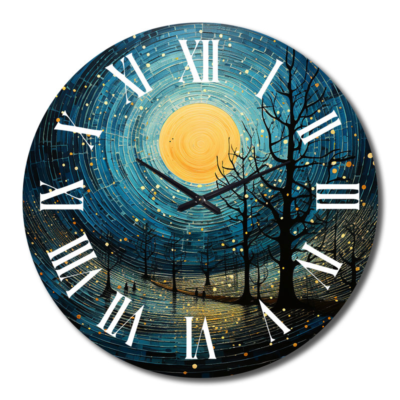 Horloge murale Blue Minimalisme, Grand