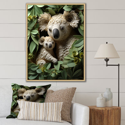 Cuddly Koala Family - Koala Animal Wall Art