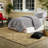 Modern Gray King/cal King Bedding Sets, Puffy Comforter & 2 Shams, Polyester Jersey