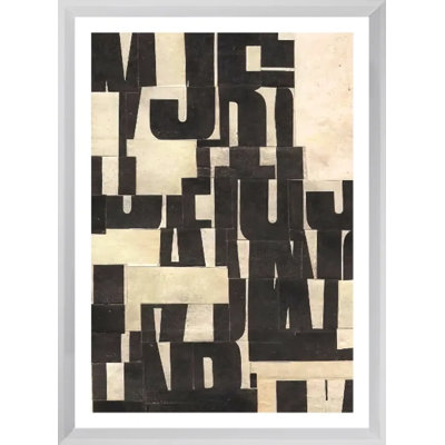 Type 1 Contemporary Abstract 1 Piece Single Picture Frame Wall Art