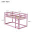 Lit superposé simple au-dessus d'un lit simple en bois massif avec plateau en lattes renforcées-1129263306