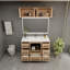 Meuble-lavabo autoportant avec lavabo en acrylique renforcé 48 po Victoria-100853537