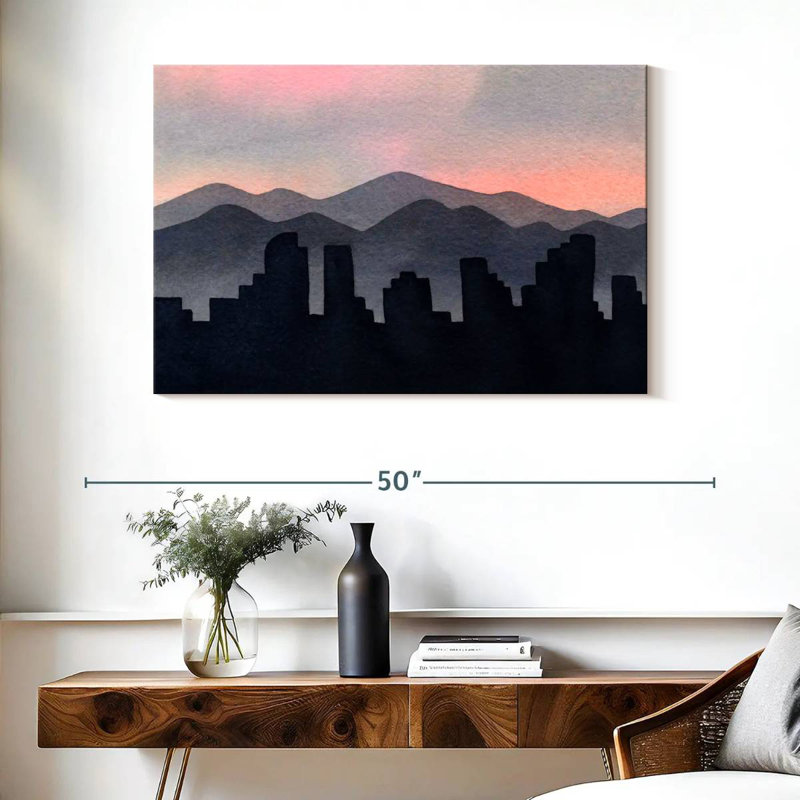 Horizon abstrait de Sireci, H 26 po x l 39 po