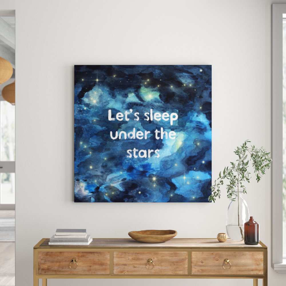'Sleep Under the Stars' Graphic Art on Canvas