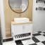Meuble-lavabo 32 po avec lavabo, meuble-lavabo simple avec portes et tablette ouverte, petit meuble-lavabo en bois massif avec lavabo, pour salle de bain