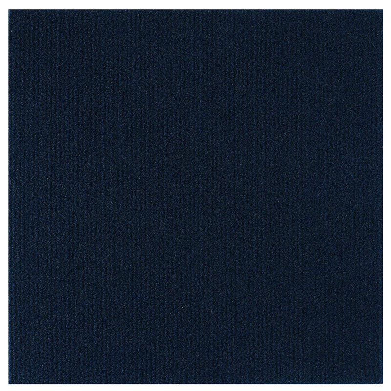 Carreau de tapis auto-adhésif 12 po x 12 po Freize, Bleu marine