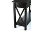 Kitchener 47"W Solid Wood Contemporary Sofa Table with 2 Drawers, Bottom Shelf and X-Design Side Panels-1096573762