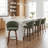 Devault Swivel Upholstered Counter Stool With Wood Frame-123162610