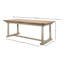 Amelia Pine Wood Dining Table