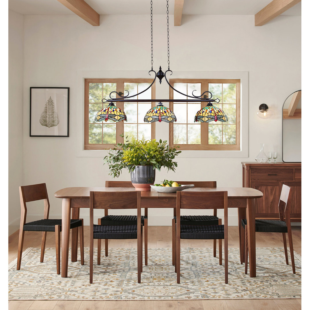 3 - Light Dark Bronze Kitchen Island Pendant Fleur De Lis Living