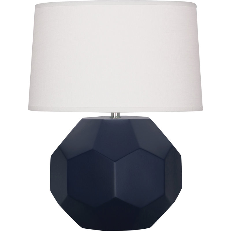 Small Franklin Accent Lamp, Matte Midnight Blue, 23.5" H x 19.5" W x 19.5" D
