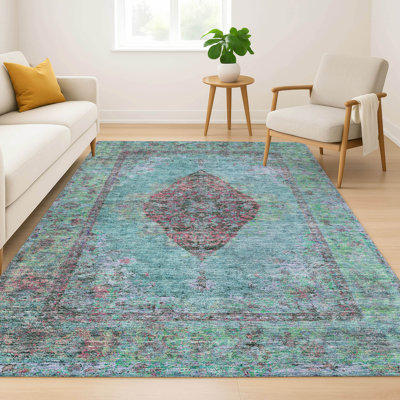 Premium Machine Washable Mayfield Border Rug