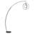 Modern Arc Floor Lamp With Adjustable LED Light Rings - Matte Black Metal Construction For Living Room, Bedroom, Or Office