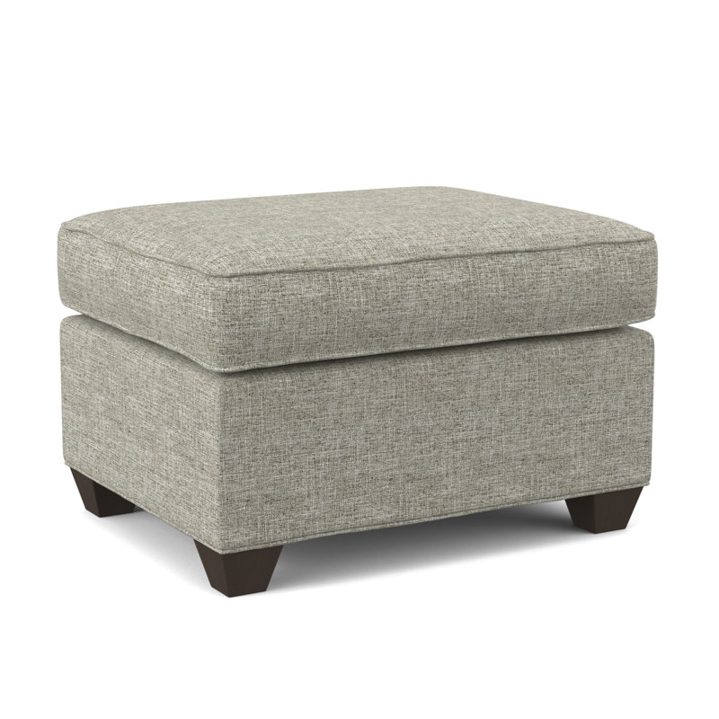 Avery 27" Wide Rectangle Standard Ottoman, Cafelle, Archetype Quartz