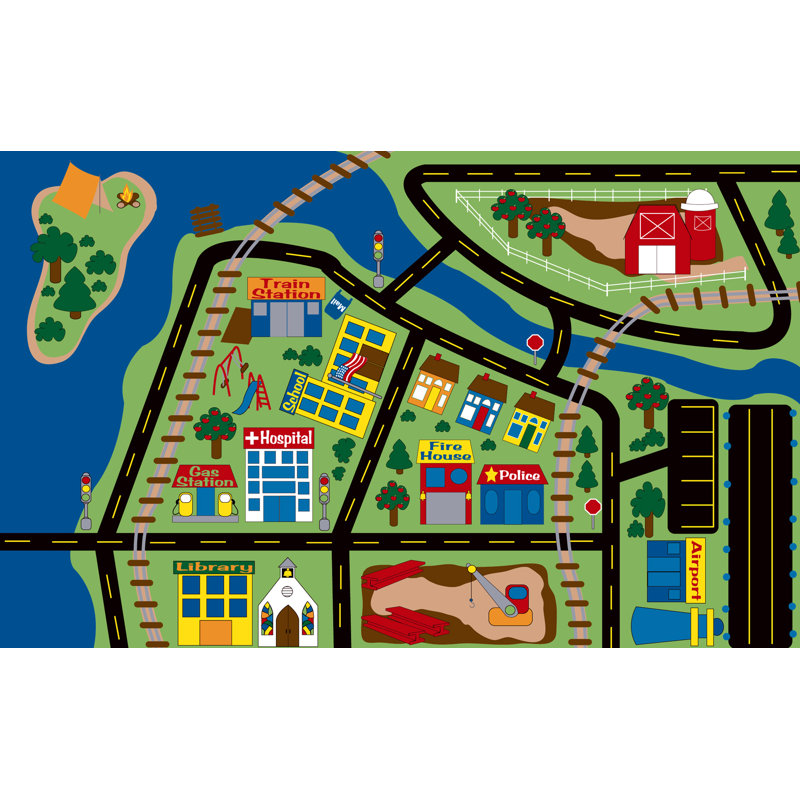 Tapis de jeu Total Transportation, Rectangle 4 pi x 6 pi