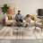 Fraiya Rectangle Coffee Table with Tempered Glass & MDF Storage Shelf, Modern Living Room or Office Center Table-1752602306-1754308173
