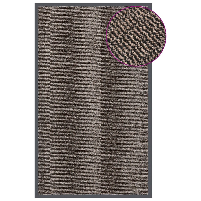 Bloodsaw Non-Slip Indoor/Outdoor Use Doormat, Dark Brown