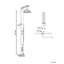 Freestanding Outdoor Shower APOERA Silver