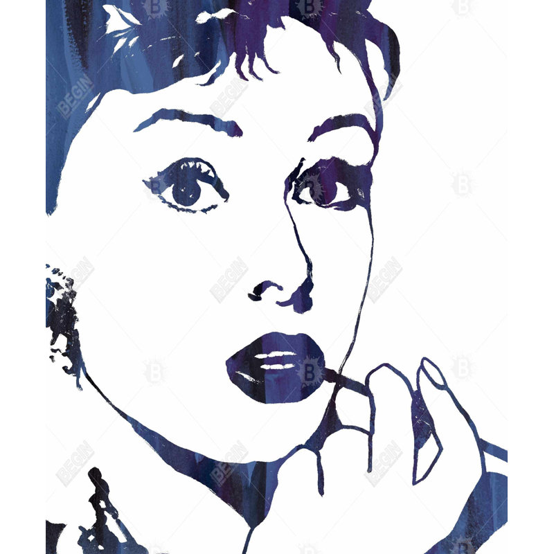 Art figuratif sur toile Audrey Hepburn