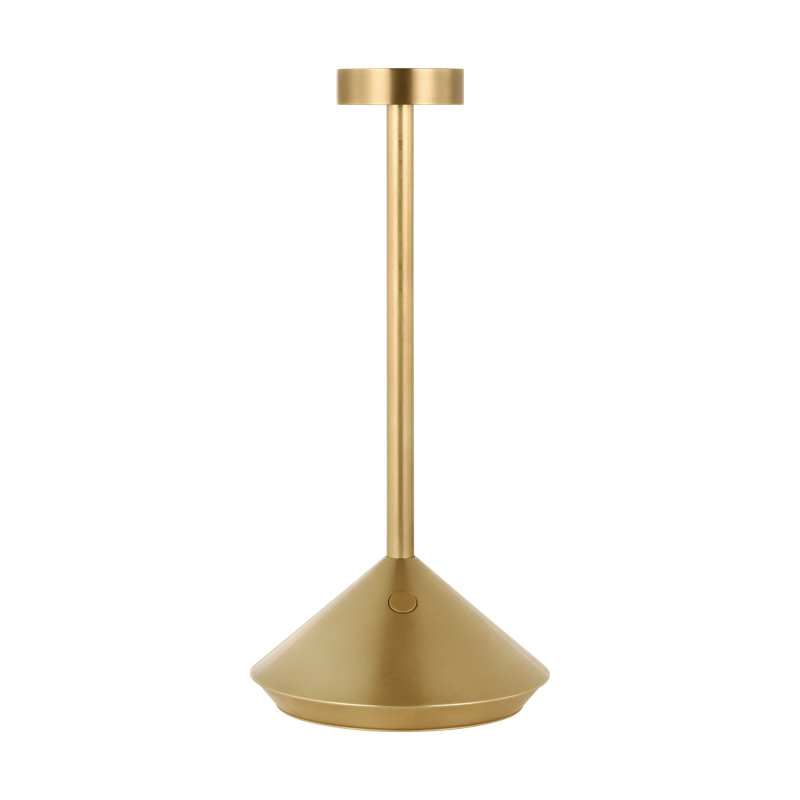 Moneta Short Accent Rechargeable Table Lamp, Gold